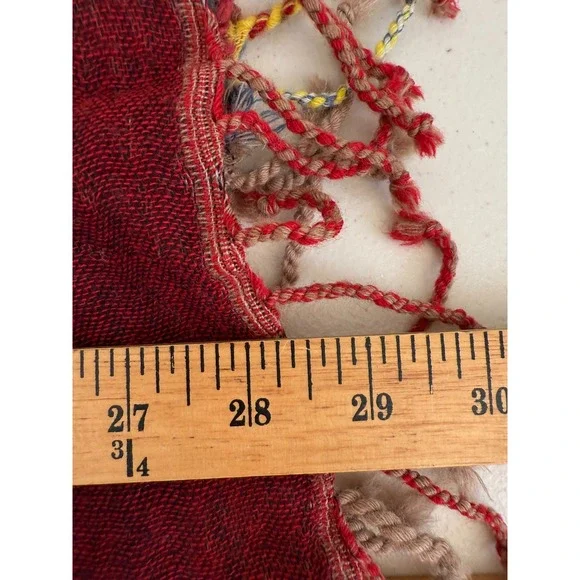 Soft Surroundings Womens 100% Wool Embroidered Cardigan Size Small Boho Artsy - Picture 12 of 13